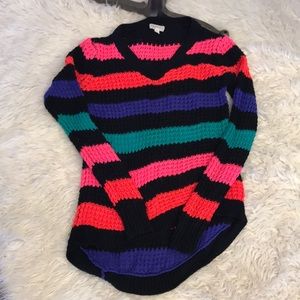 Small knitted multi color sweater